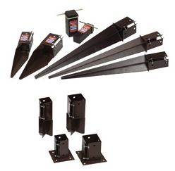 Drive In Post Supports - Bolt Down Post Supports