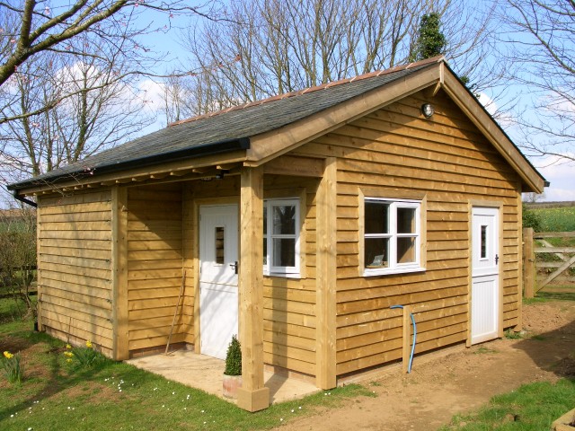 5 x 15 x 150 Sawn and Treated Featheredge Green